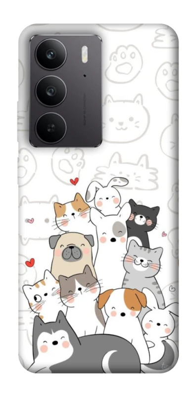 Чохол на Realme C75 Funny Pets фото 1 з 1