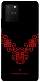 Чехол на Samsung Galaxy S10 Lite Черно-красная вышиванка фото 1 из 1