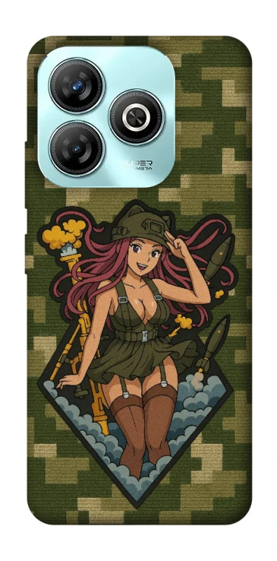 Чохол на ZTE Blade A75 4G Military Waifu фото 1 з 1