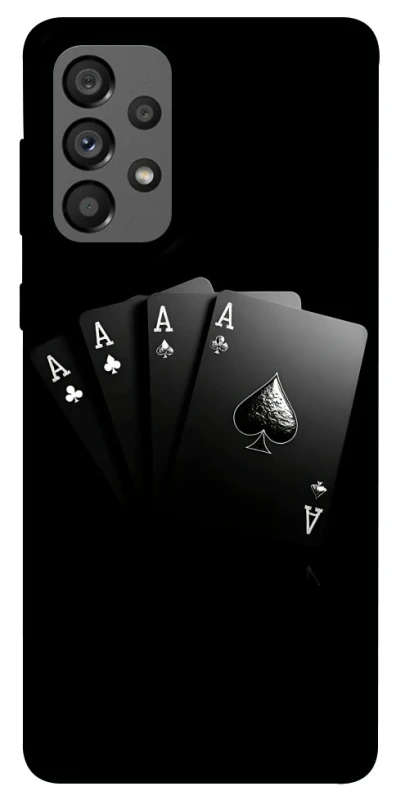 Чохол на Samsung Galaxy A73 5G Black Cards фото 1 з 1