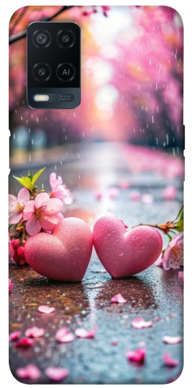 Чехол на Oppo A54 4G Pink heart фото 1 из 1