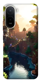 Чохол на Xiaomi Redmi A7 Pro 4G Minecraft sunset фото 1 з 2