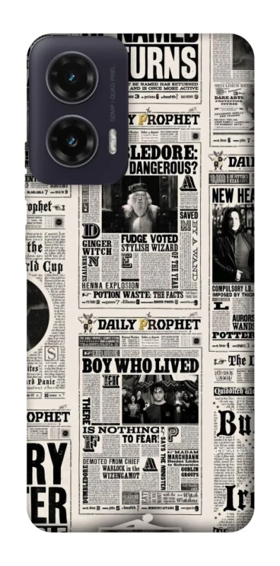 Чехол на Motorola Moto G35 Harry Potter newspaper фото 1 из 1