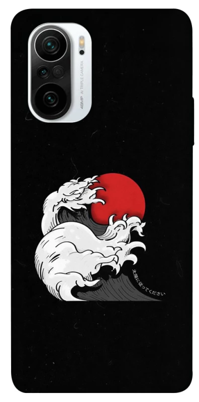 Чехол на Xiaomi Redmi K40 / K40 Pro / K40 Pro+ / Poco F3 Волны Японии v2 фото 1 из 1