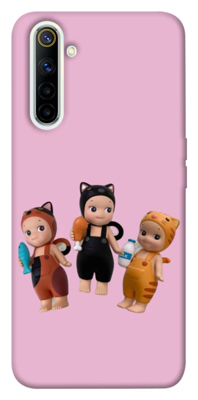 Чохол на Realme 6 Cat Cafe Trio фото 1 з 1