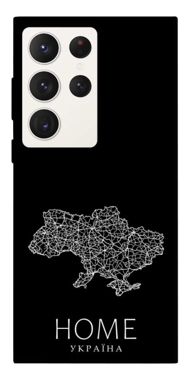 Чохол на Samsung Galaxy S23 Ultra Ukraine black map фото 1 з 1
