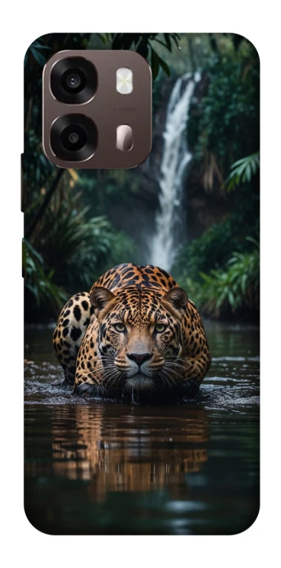 Чохол на Oppo A6 Leopard in water фото 1 з 2