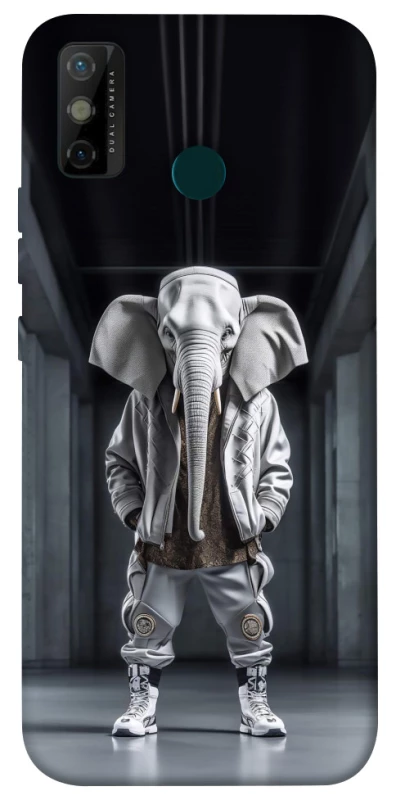 Чехол на TECNO Spark 6 Go Слон v2 фото 1 из 1