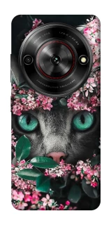 Чохол на ZTE Nubia Focus Кіт в квітах фото 1 з 1