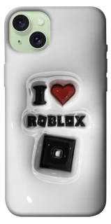 Чохол на Apple iPhone 15 Plus (6.7") I love Roblox фото 1 з 1