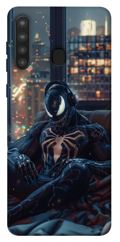 Чехол на Samsung Galaxy A21 Venom earphones фото 1 из 1