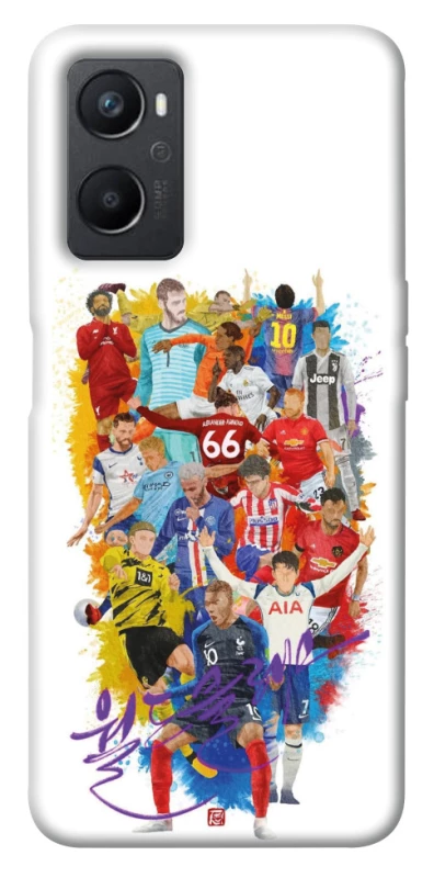 Чехол на Oppo A96 Football Abstract v2 фото 1 из 1