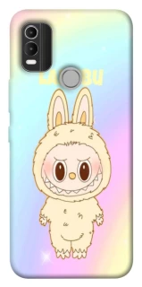 Чехол на Nokia C21 Plus Fluffy Rainbow Labubu фото 1 из 1
