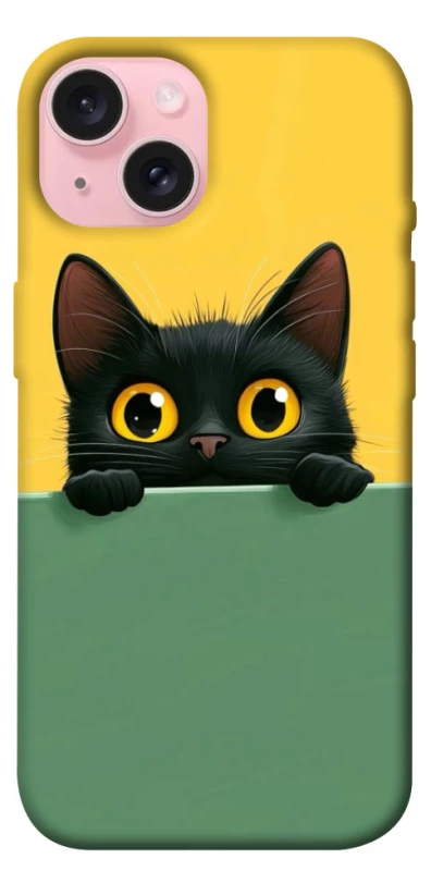 Чохол на Apple iPhone 15 (6.1") Black cat v2 фото 1 з 1