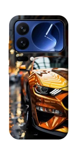 Чехол на Xiaomi 17 Pro Golden sports car фото 1 из 1