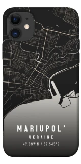 Чехол на Apple iPhone 11 (6.1") Mariupol map фото 1 из 1