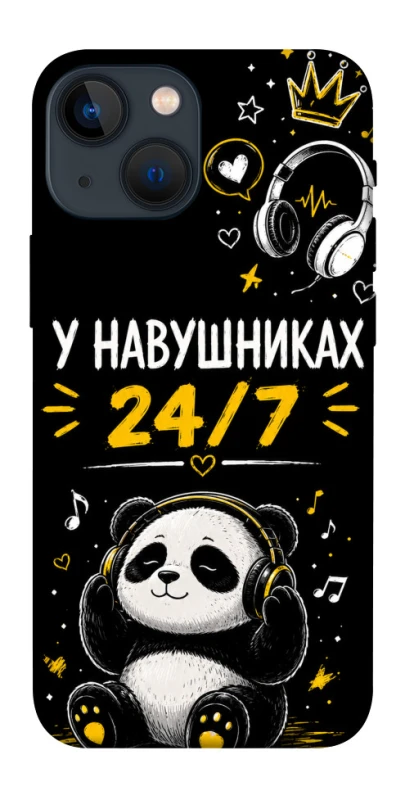 Чехол на Apple iPhone 13 mini (5.4") У навушниках 24/7 фото 1 из 1
