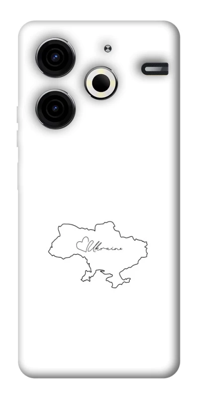 Чохол на TECNO Pova 6 Neo (LI6) Ukraine map фото 1 з 1