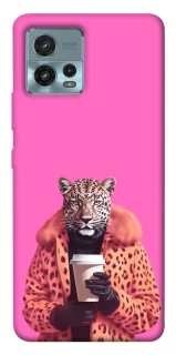 Чохол на Motorola Moto G72 Леопард з кавою фото 1 з 1