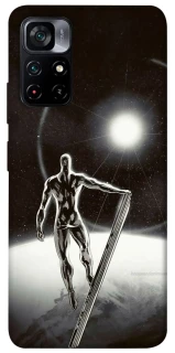 Чехол на Xiaomi Poco M4 Pro 5G Серебряный сёрфер фото 1 из 1