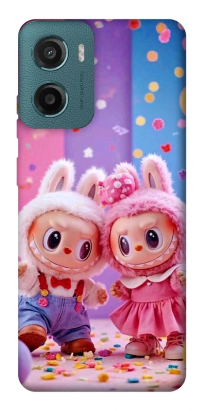 Чохол на Motorola Moto G06 Labubu twins ver.3 фото 1 з 1