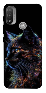 Чохол на Motorola Moto E20 Чорний кіт фото 1 з 1