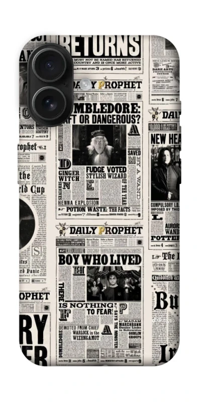 Чехол на Apple iPhone 16 Harry Potter newspaper фото 1 из 1