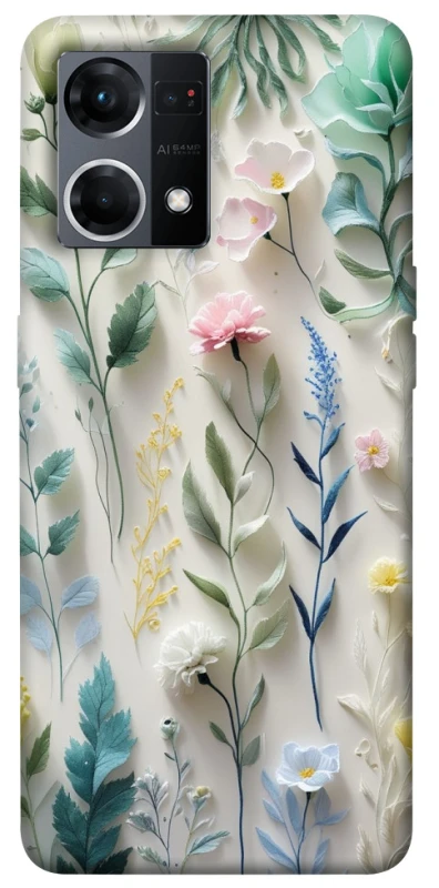 Чохол на Oppo Reno 7 4G Floral design ver.3 фото 1 з 1
