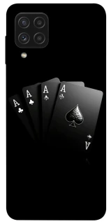 Чехол на Samsung Galaxy A22 4G Black Cards фото 1 из 1