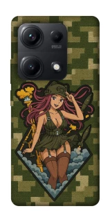 Чохол на Xiaomi Redmi Note 14S Military Waifu фото 1 з 1