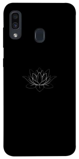 Чохол на Samsung Galaxy A20 / A30 Black Lotus фото 1 Чохол на Samsung Galaxy A20 / A30 Black Lotus фото 1 з 1