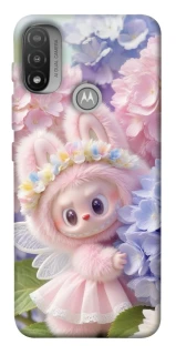 Чохол на Motorola Moto E20 Labubu & Flowers ver.1 фото 1 з 1