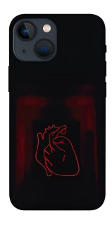 Чехол на Apple iPhone 13 mini (5.4") Красное сердце фото 1 из 1