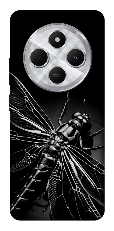 Чехол на Xiaomi Redmi 14C / Poco C75 Black dragonfly фото 1 из 1