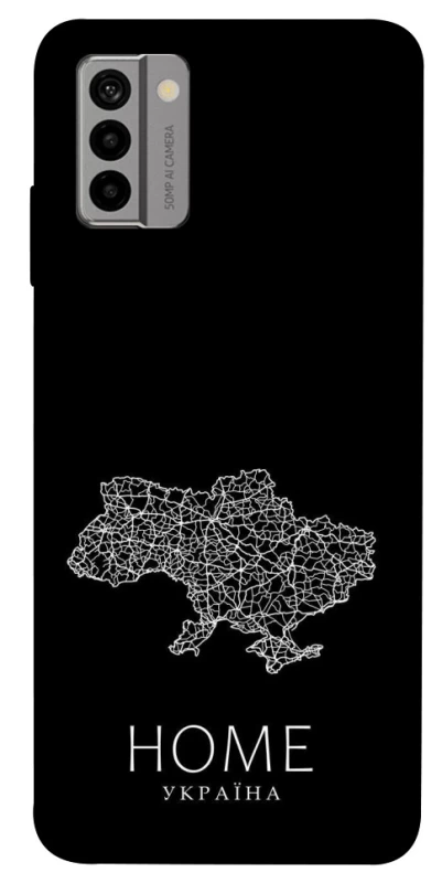 Чехол на Nokia G22 Ukraine black map фото 1 из 1