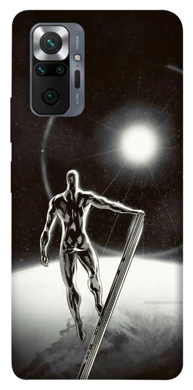Чохол на Xiaomi Redmi Note 10 Pro Срібний серфер фото 1 з 1