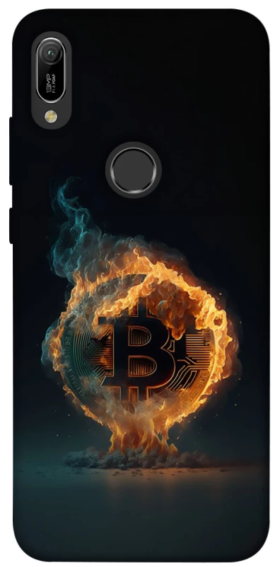 Чохол на Huawei Y6 (2019) Fire Bitcoin фото 1 з 1