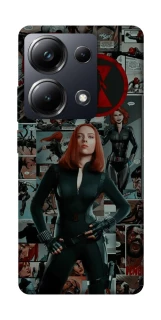 Чехол на Xiaomi Poco M6 Pro 4G Black Widow фото 1 из 1