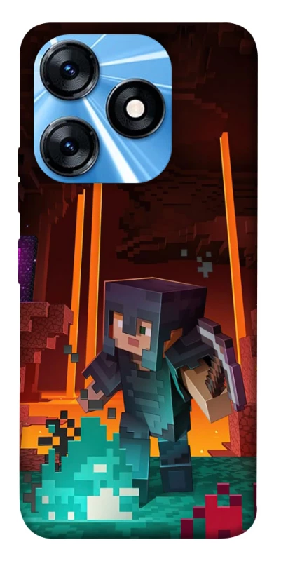Чехол на TECNO Spark 10 Minecraft game adventure фото 1 из 1