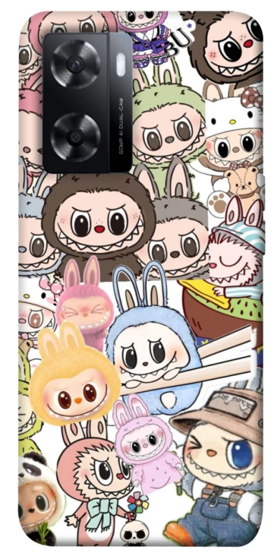 Чохол на Oppo A57s All Labubus фото 1 з 1