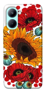 Чохол на Realme C33 Соняшники та маки фото 1 з 1