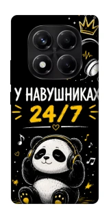 Чехол на Xiaomi Redmi Note 14 Pro 5G У навушниках 24/7 фото 1 из 1