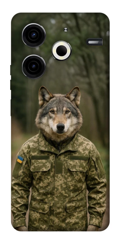Чохол на TECNO Pova 6 Neo (LI6) Вовк захисник фото 1 з 1