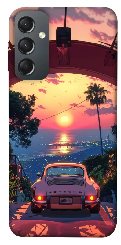 Чехол на Samsung Galaxy A24 4G Porsche at sunset фото 1 из 1