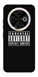 Чехол на TECNO Spark 30C Parental Advisory Label фото 1 Чехол на TECNO Spark 30C Parental Advisory Label фото 1 из 1