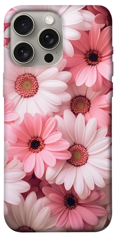 Чехол на Apple iPhone 15 Pro Max (6.7") Розовые цветы v2 фото 1 из 1