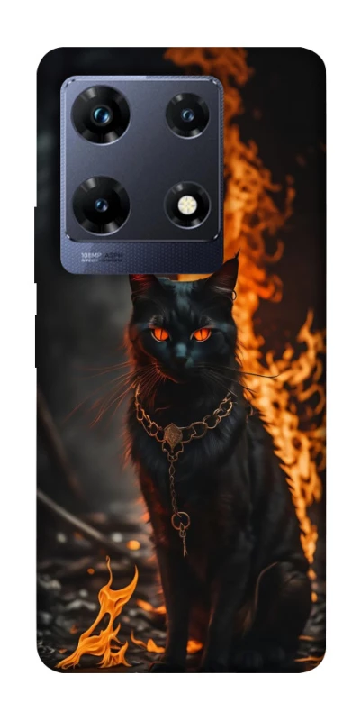Чехол на Infinix Note 30 Pro Огненный кот фото 1 из 1