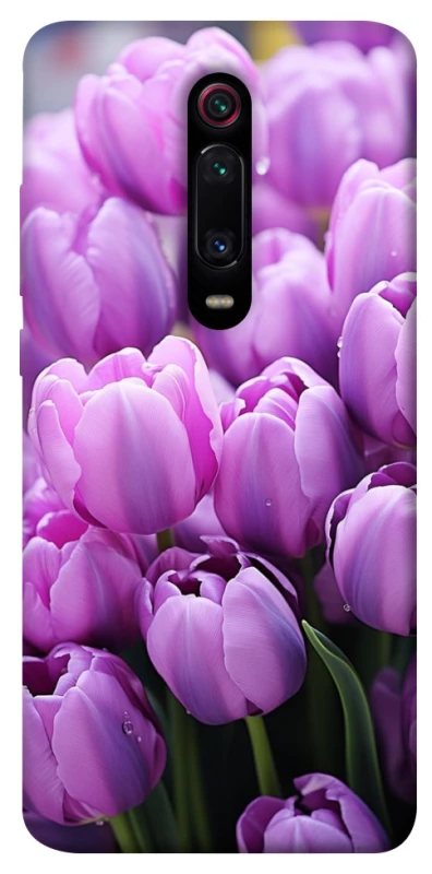 Чехол на Xiaomi Redmi K20 / K20 Pro / Mi9T / Mi9T Pro Фиолетовые тюльпаны фото 1 из 1