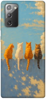 Чехол на Samsung Galaxy Note 20 cats on wall фото 1 Чехол на Samsung Galaxy Note 20 cats on wall фото 1 из 1