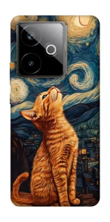 Чехол на Realme GT 7T van gogh cat фото 1 из 1